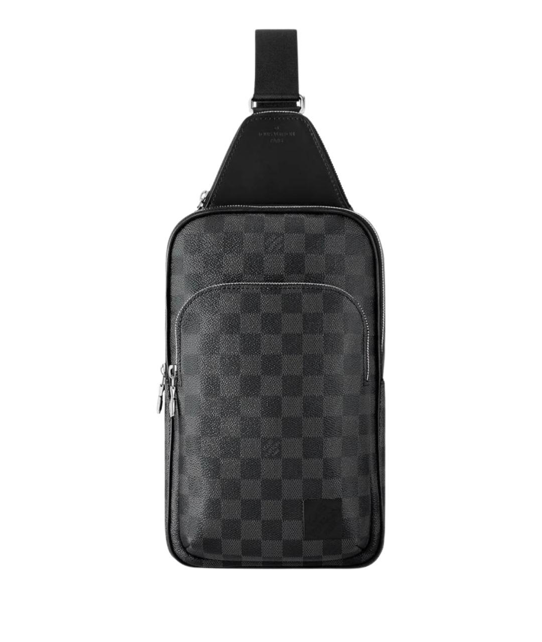 LOUIS VUITTON Серая сумка на плечо из канвы, фото 1