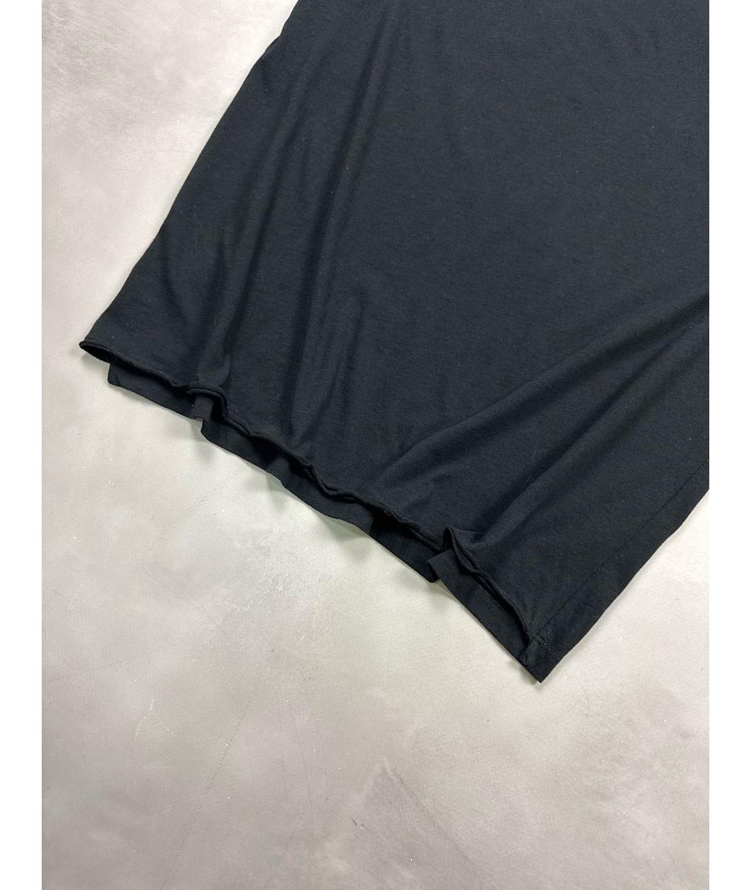 SAINT LAURENT Черная хлопковая футболка, фото 5