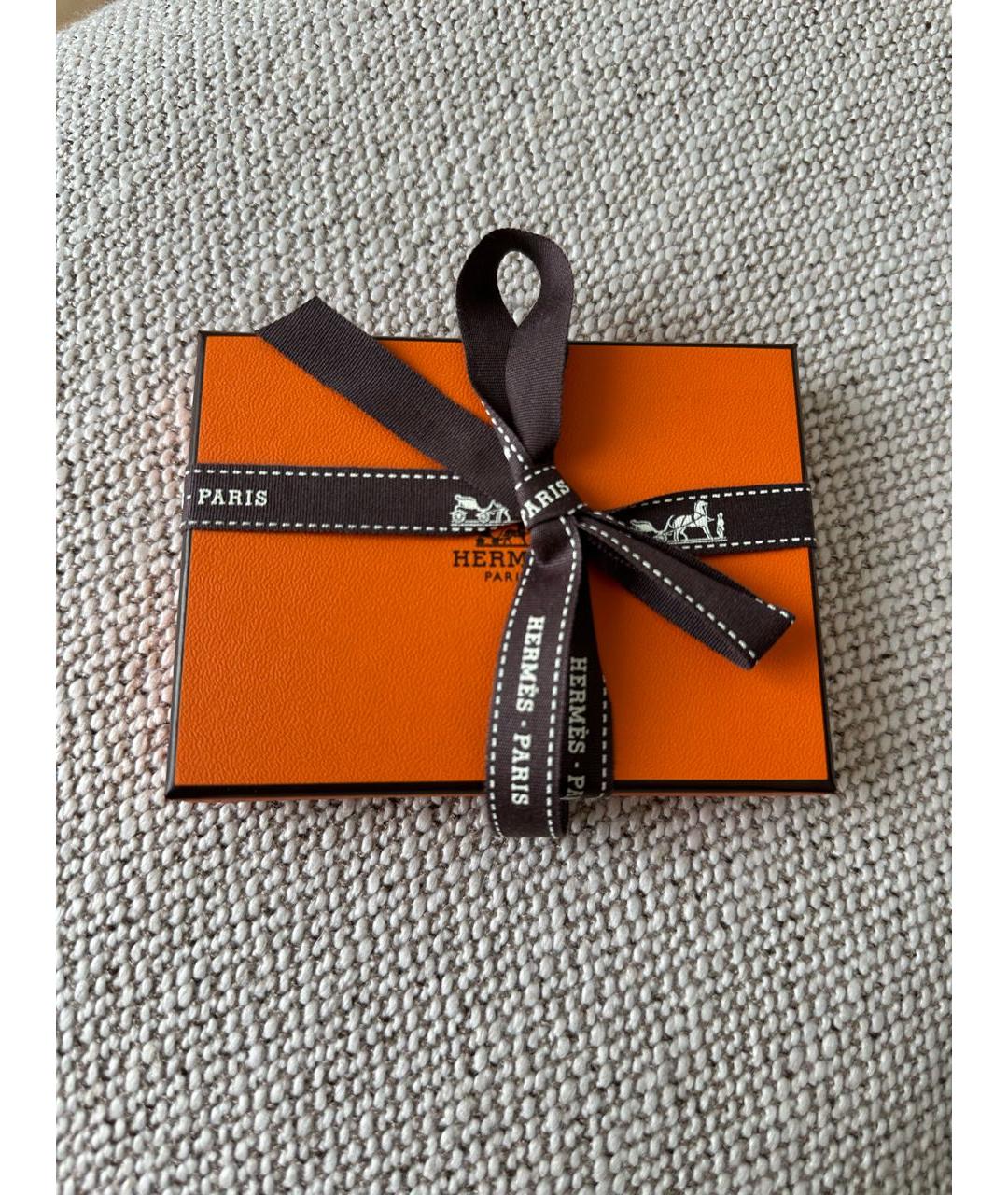 HERMES Серый кожаный кардхолдер, фото 6