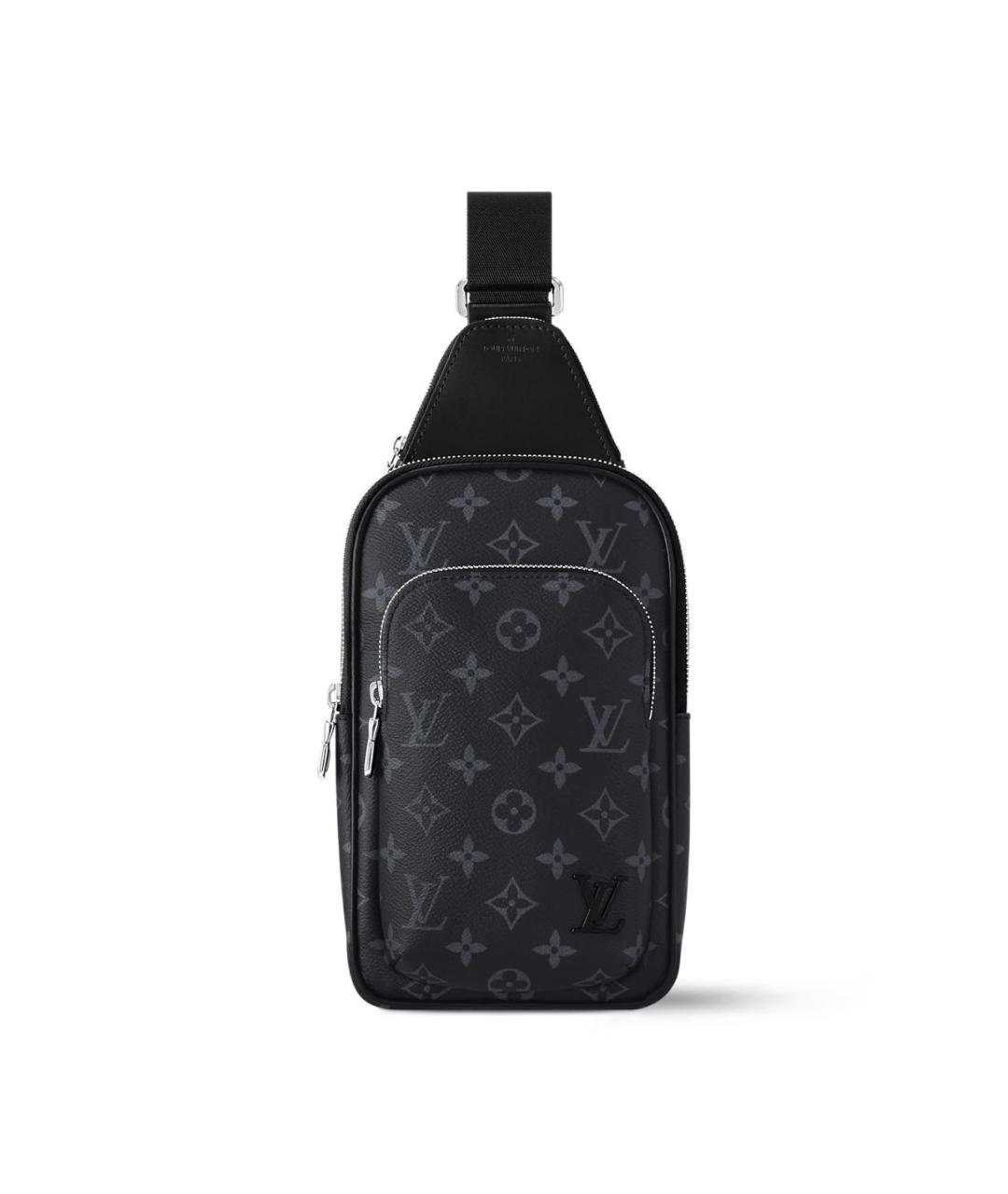 LOUIS VUITTON Серая сумка на плечо из канвы, фото 4