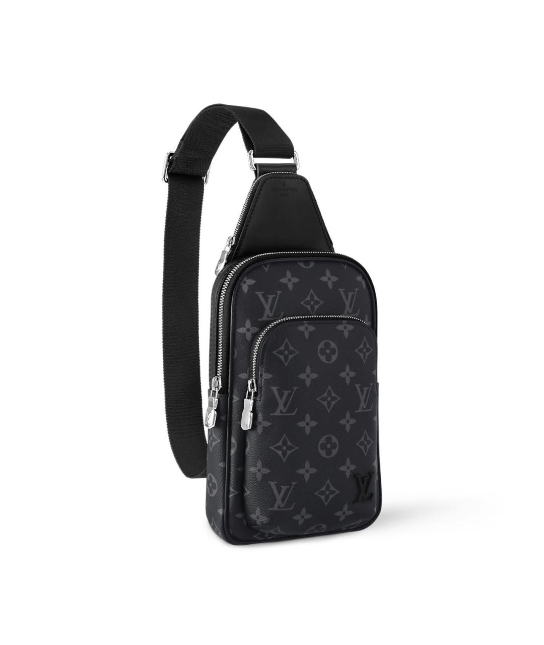 LOUIS VUITTON Серая сумка на плечо из канвы, фото 2