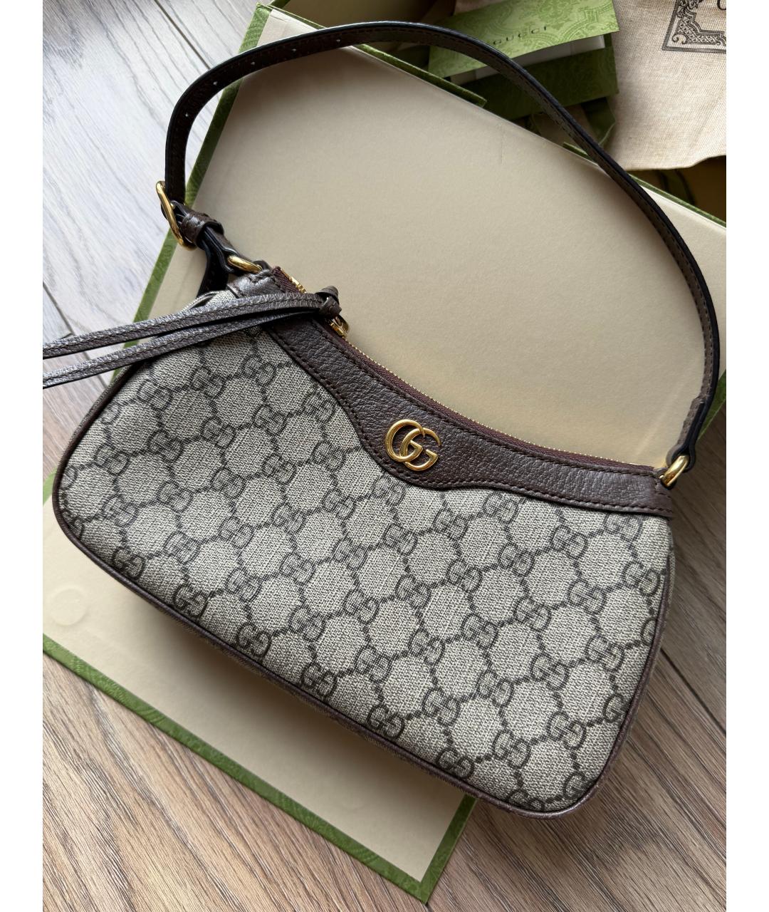 GUCCI Бежевая сумка с короткими ручками, фото 2