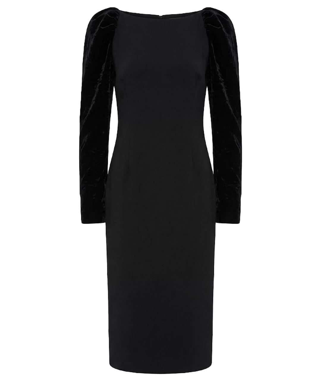 TOM FORD Черное шелковое коктейльное платье, фото 1