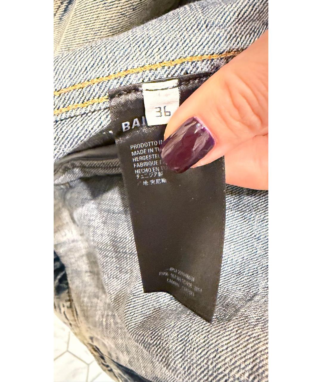 BALENCIAGA Голубая деним куртка, фото 6