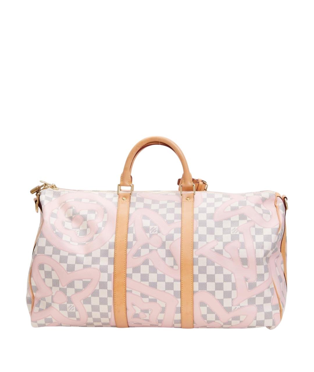 LOUIS VUITTON Серая дорожная/спортивная сумка из канвы, фото 1