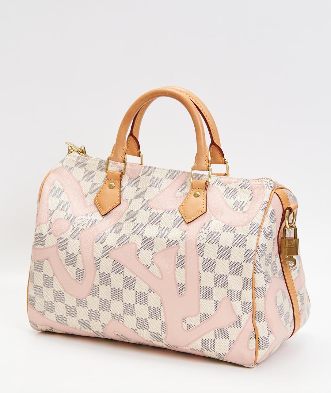 LOUIS VUITTON Серая сумка через плечо из канвы, фото 2