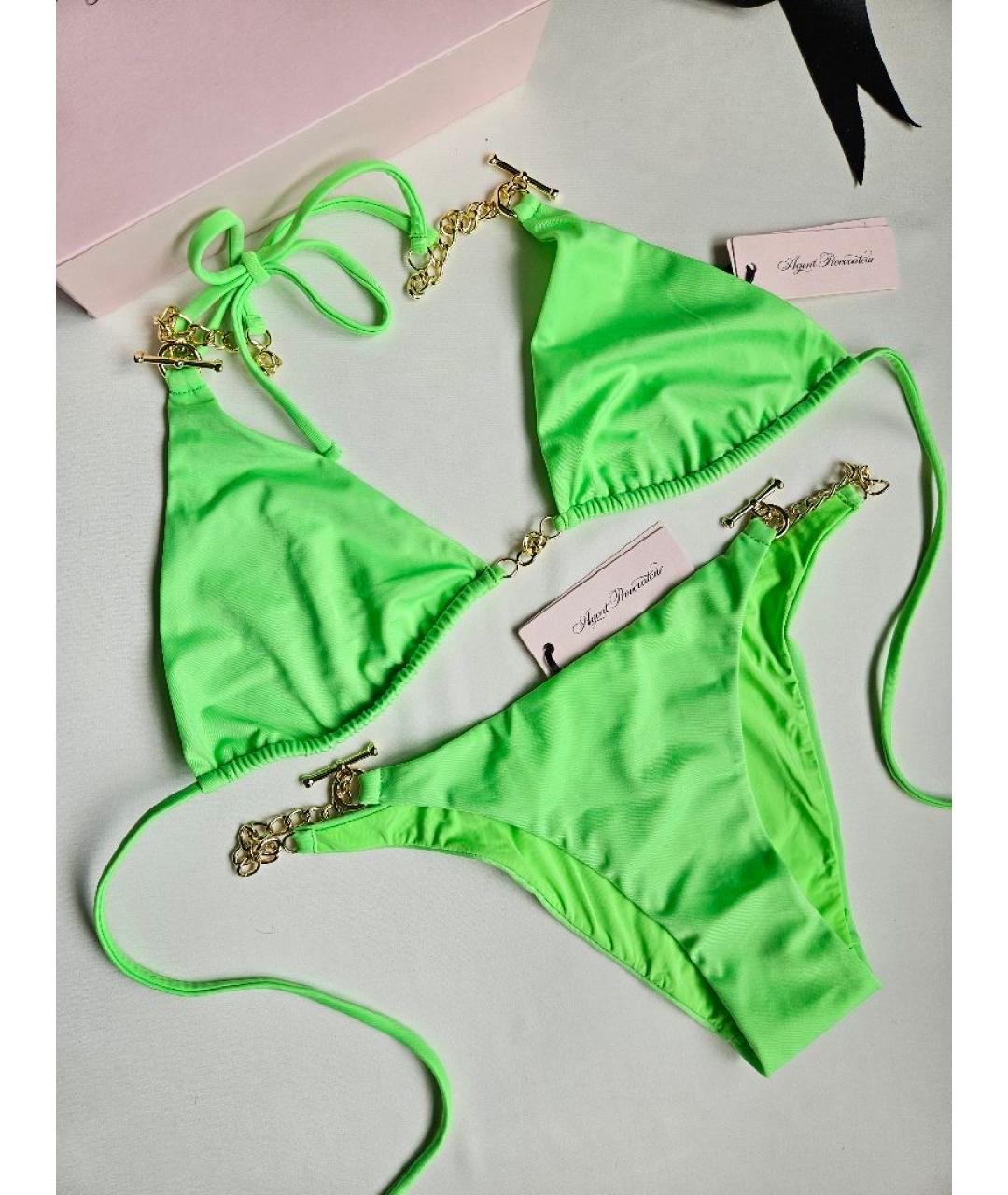 AGENT PROVOCATEUR Салатовый полиэстеровый купальник, фото 2
