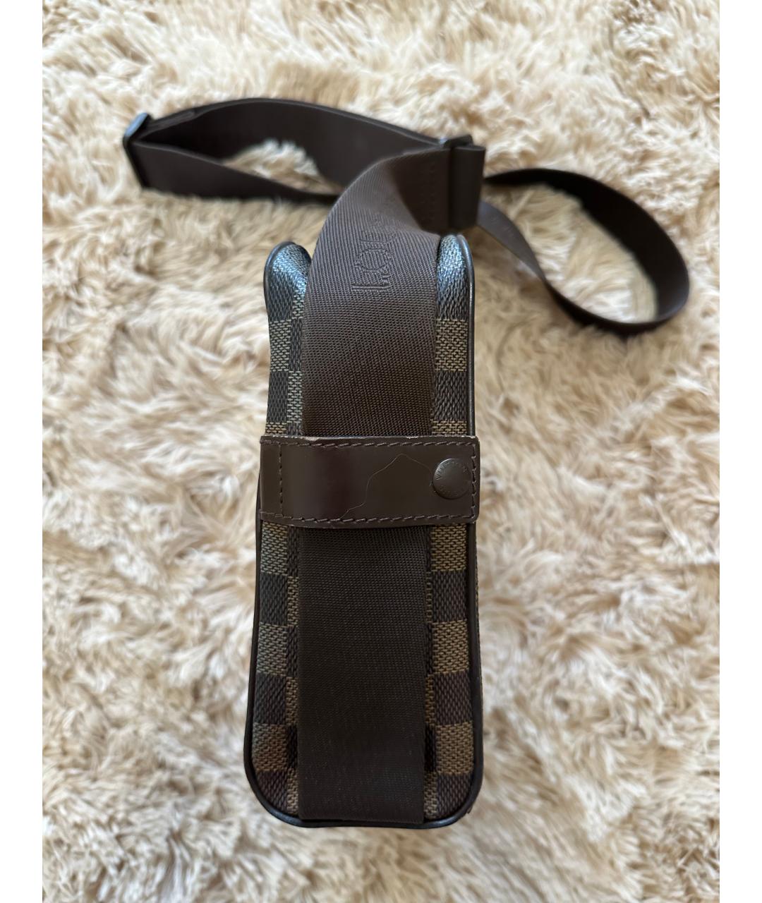LOUIS VUITTON Коричневая сумка на плечо из канвы, фото 2