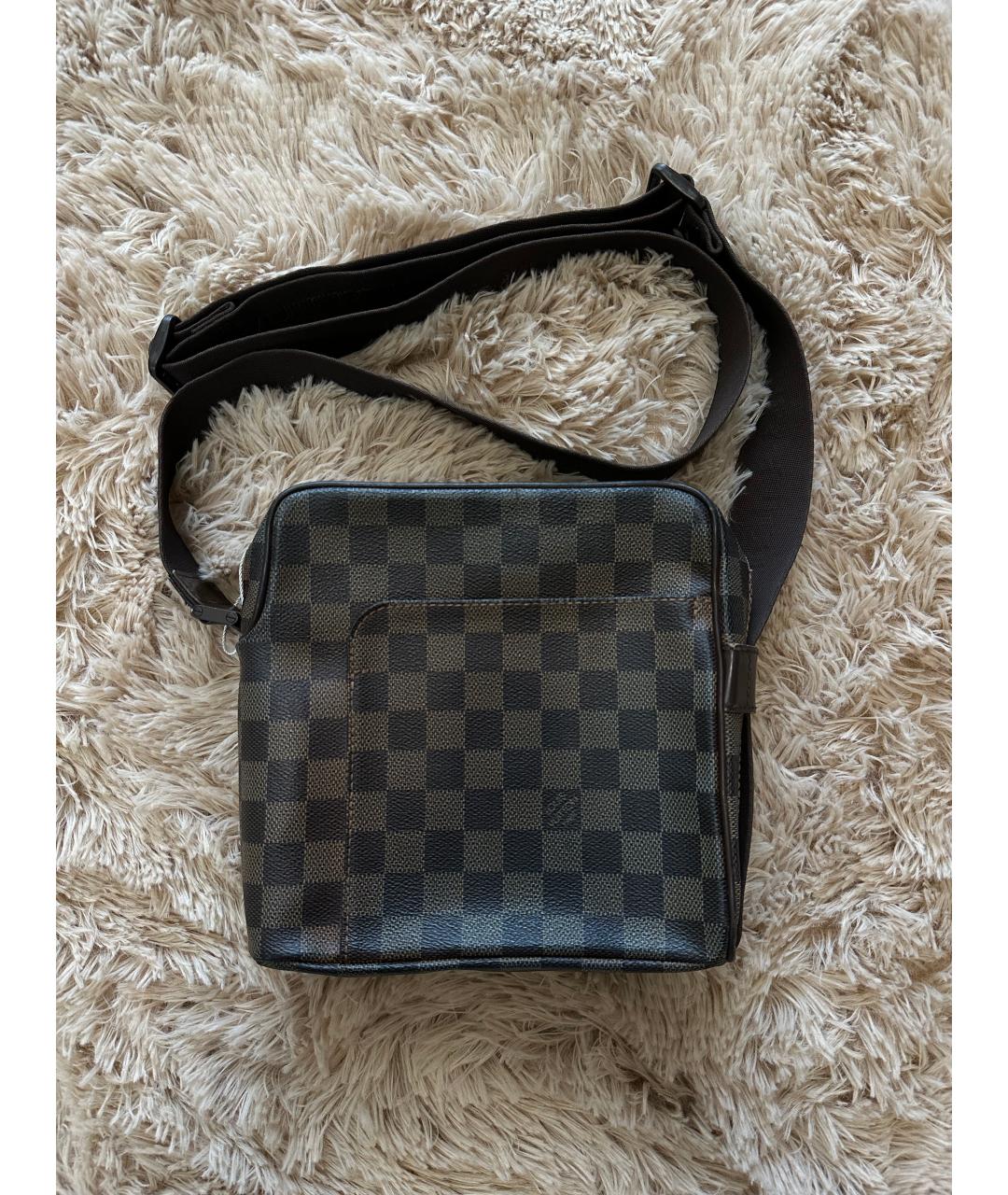LOUIS VUITTON Коричневая сумка на плечо из канвы, фото 6