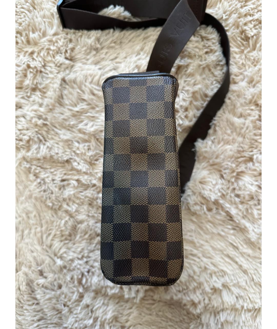LOUIS VUITTON Коричневая сумка на плечо из канвы, фото 3