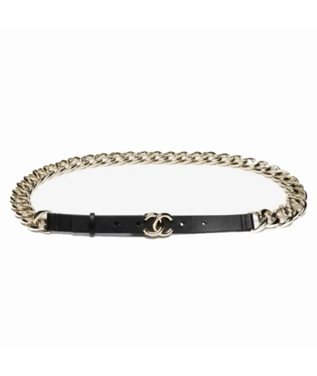 CHANEL Черный ремень, фото 1