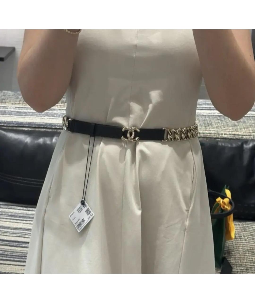 CHANEL Черный ремень, фото 3