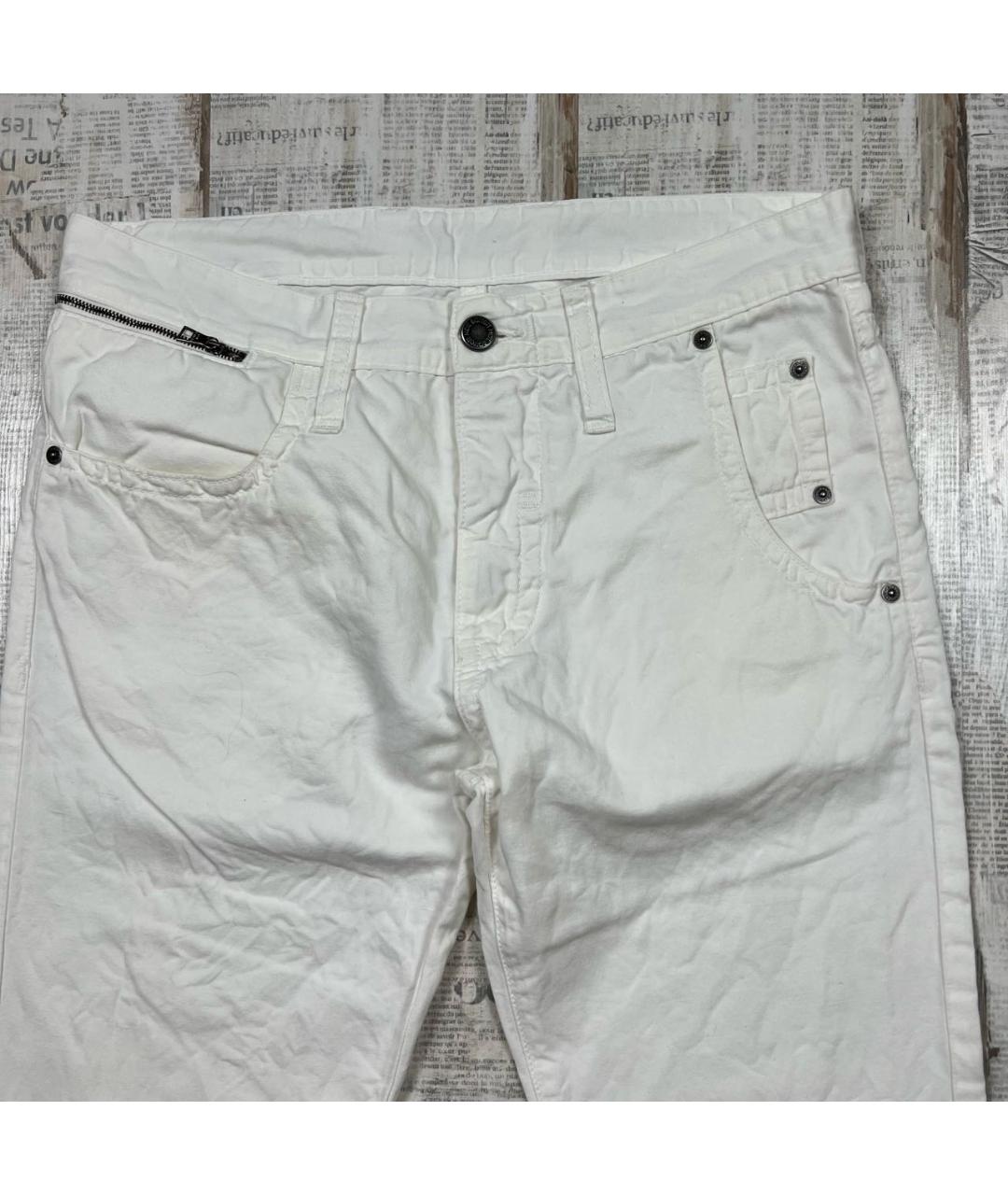 NEIL BARRETT Белые повседневные брюки, фото 4