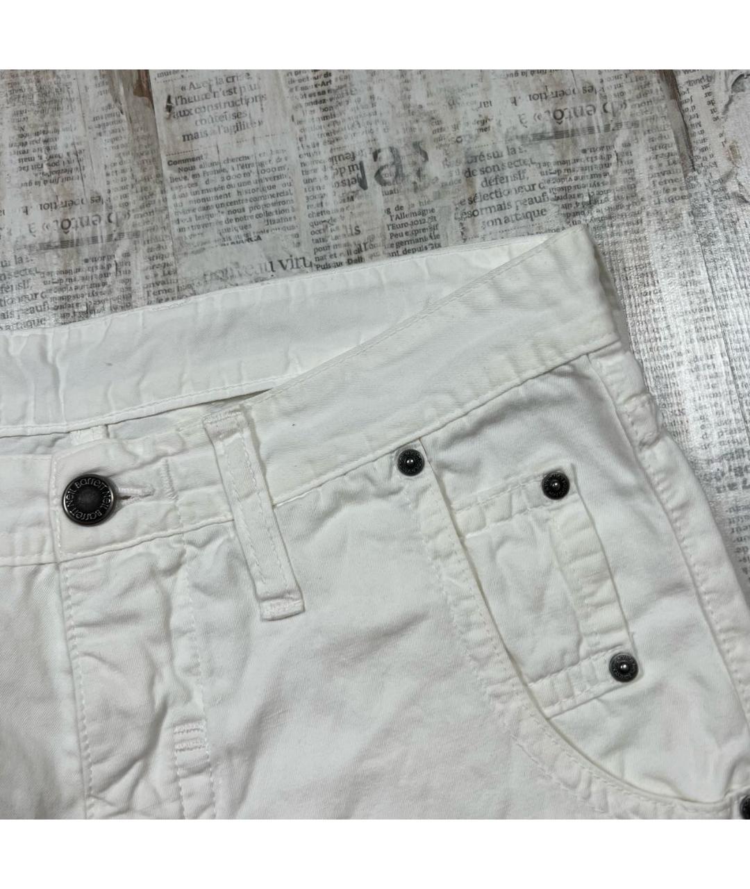 NEIL BARRETT Белые повседневные брюки, фото 5