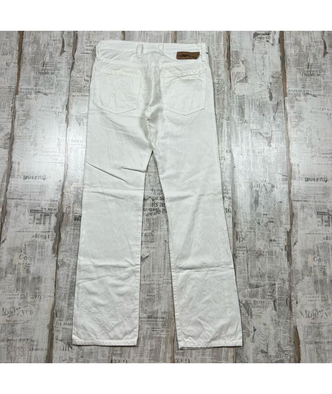 NEIL BARRETT Белые повседневные брюки, фото 2
