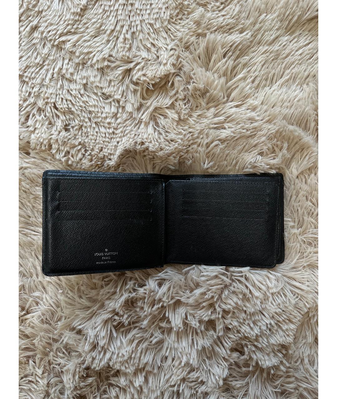 LOUIS VUITTON Черный кошелек из искусственной кожи, фото 3