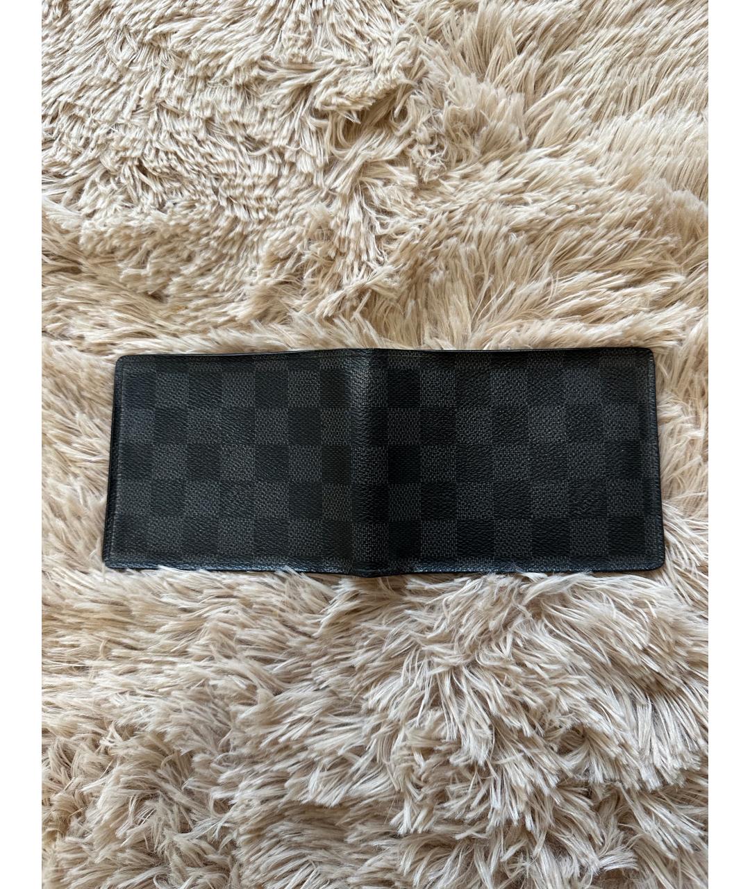 LOUIS VUITTON Черный кошелек из искусственной кожи, фото 4