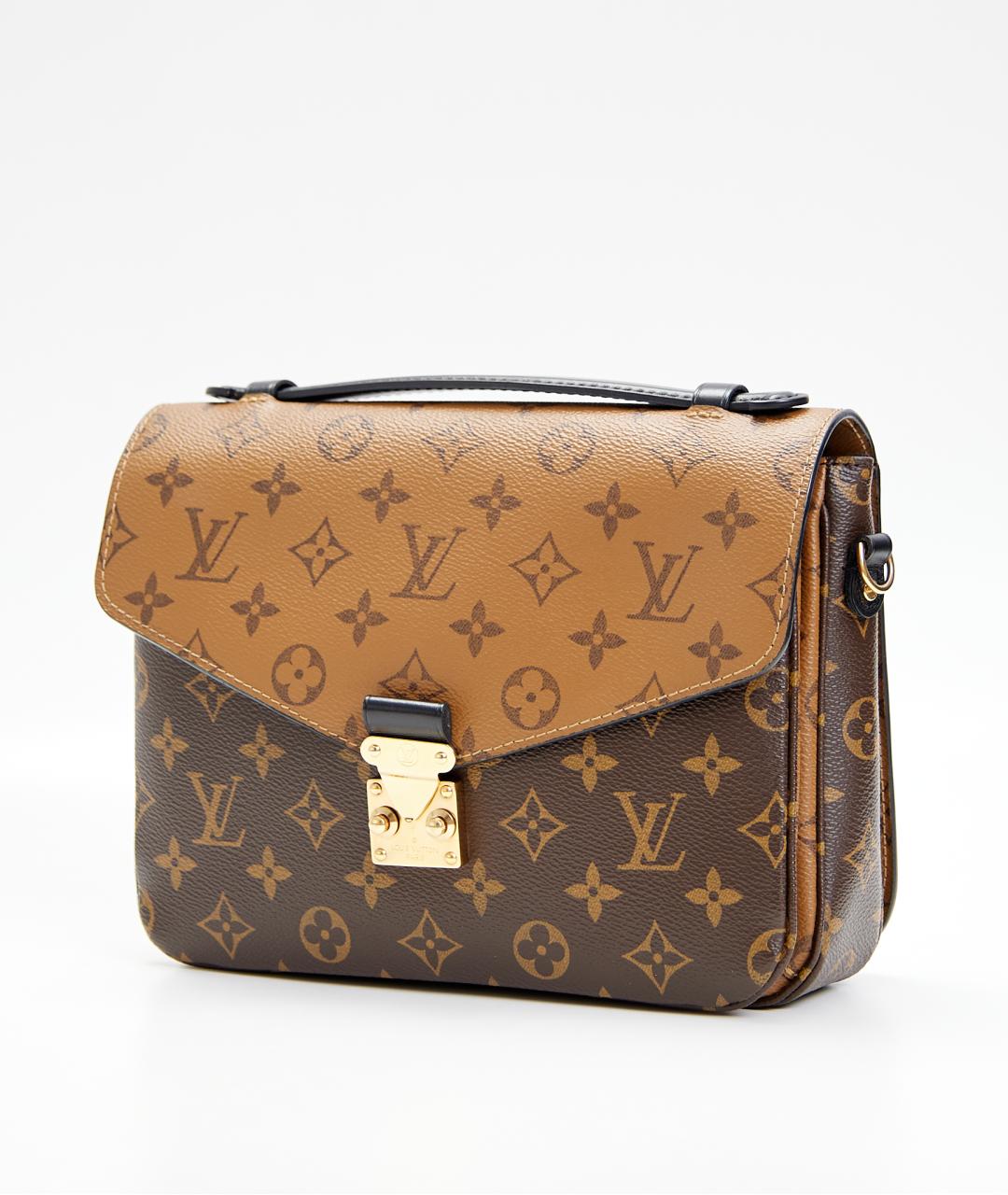 LOUIS VUITTON Коричневая сумка через плечо из канвы, фото 3