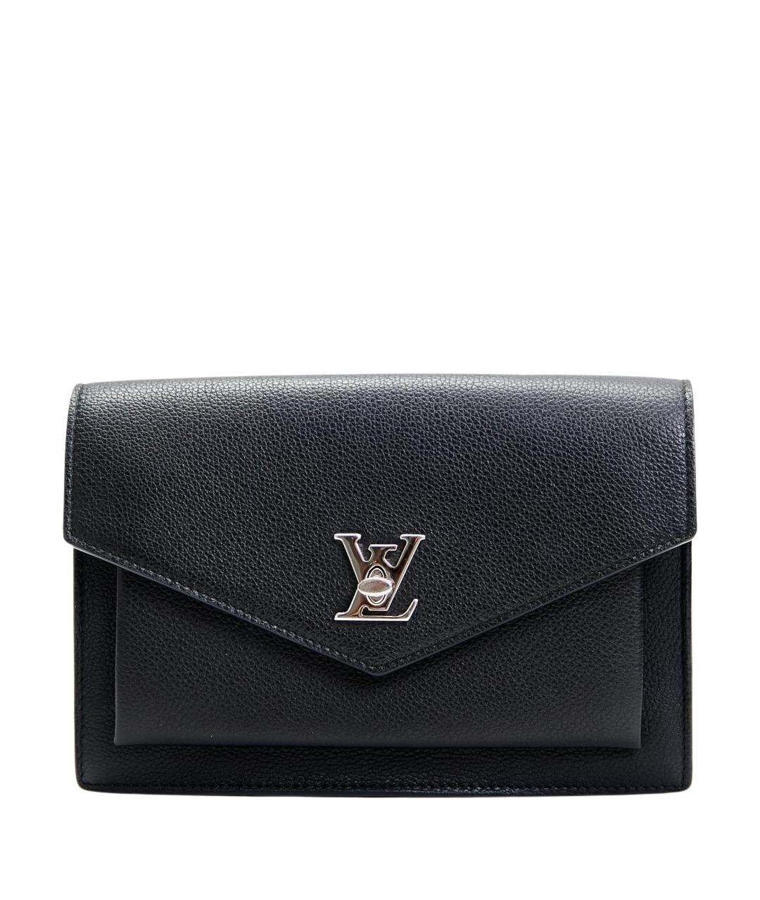 LOUIS VUITTON Черная кожаная сумка через плечо, фото 1