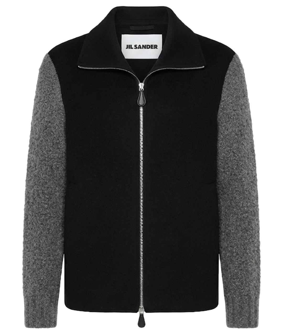 JIL SANDER Черная шерстяная куртка, фото 1