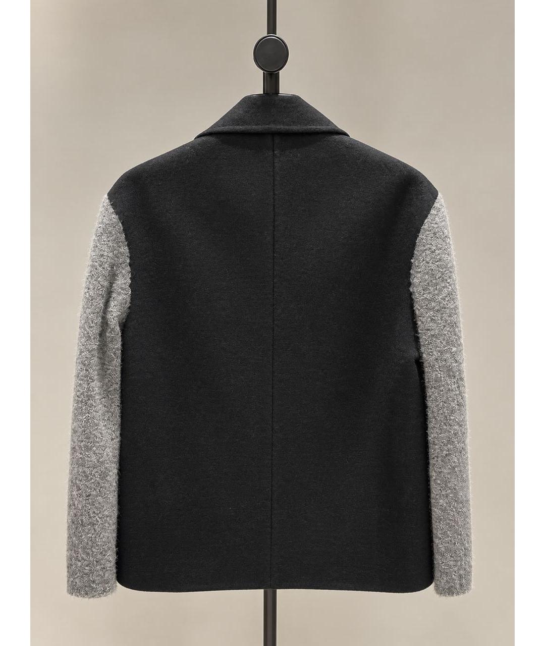 JIL SANDER Черная шерстяная куртка, фото 2