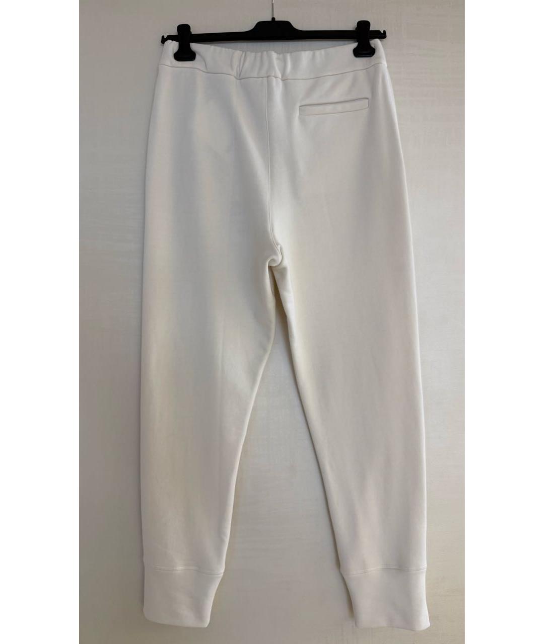 JIL SANDER Белые хлопковые спортивные брюки и шорты, фото 2