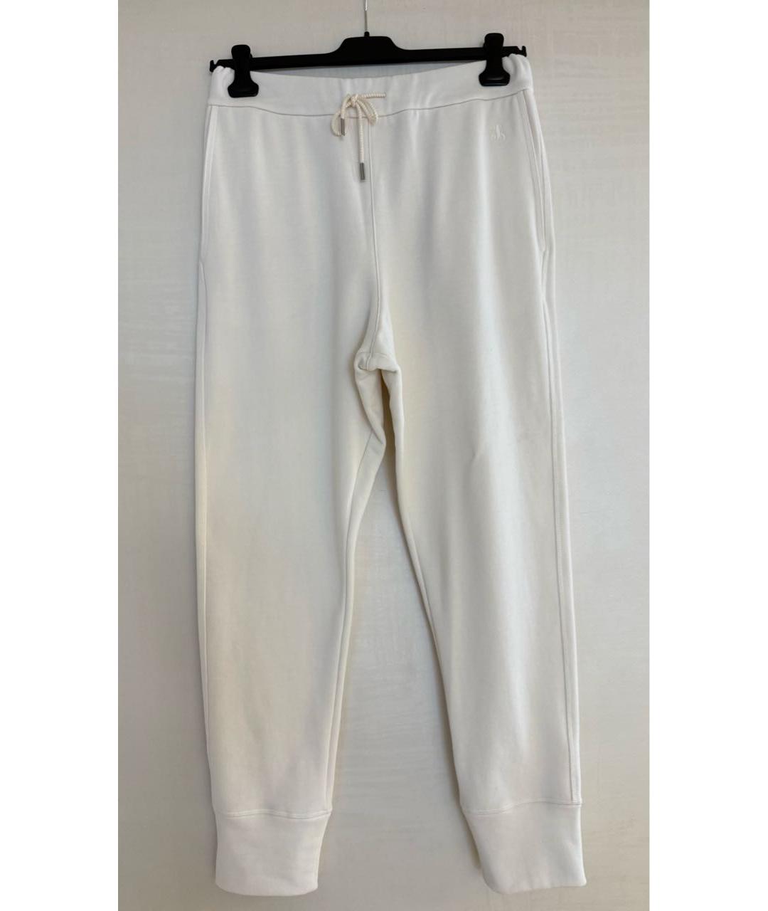 JIL SANDER Белые хлопковые спортивные брюки и шорты, фото 3