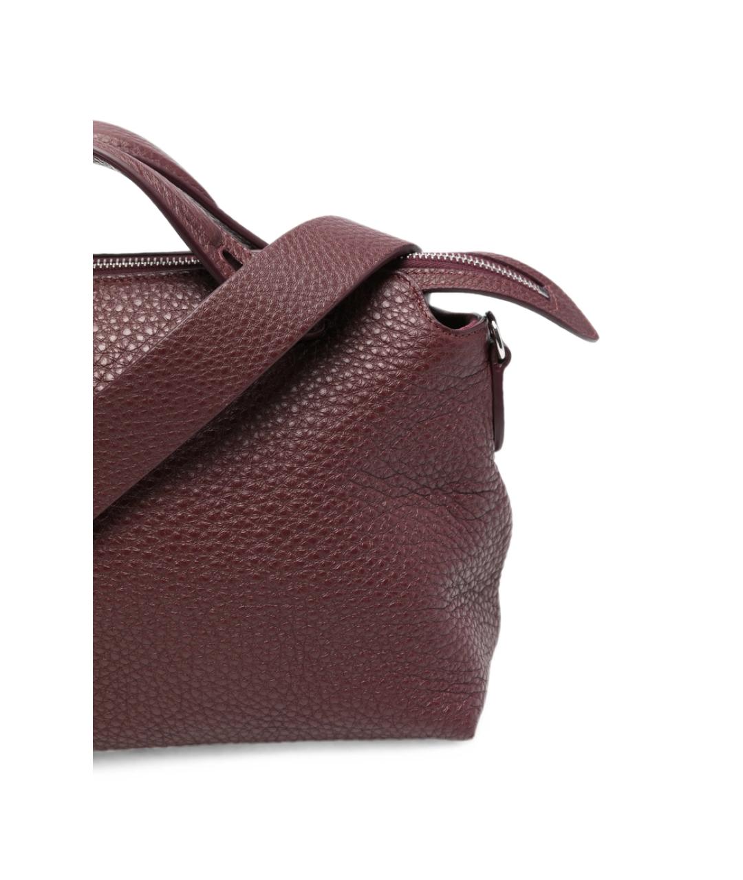 FENDI Бордовая кожаная сумка тоут, фото 4