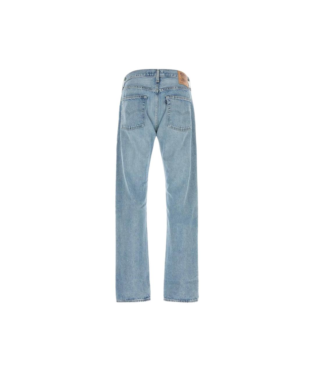 LEVI'S Синие хлопковые прямые джинсы, фото 2