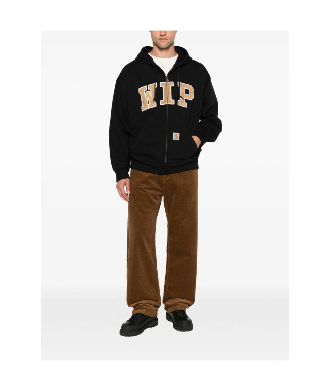 CARHARTT Коричневые хлопковые повседневные брюки, фото 4