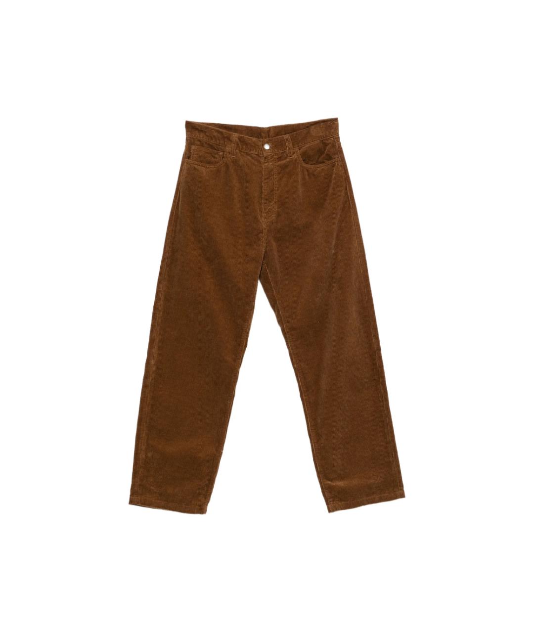 CARHARTT Коричневые хлопковые повседневные брюки, фото 1