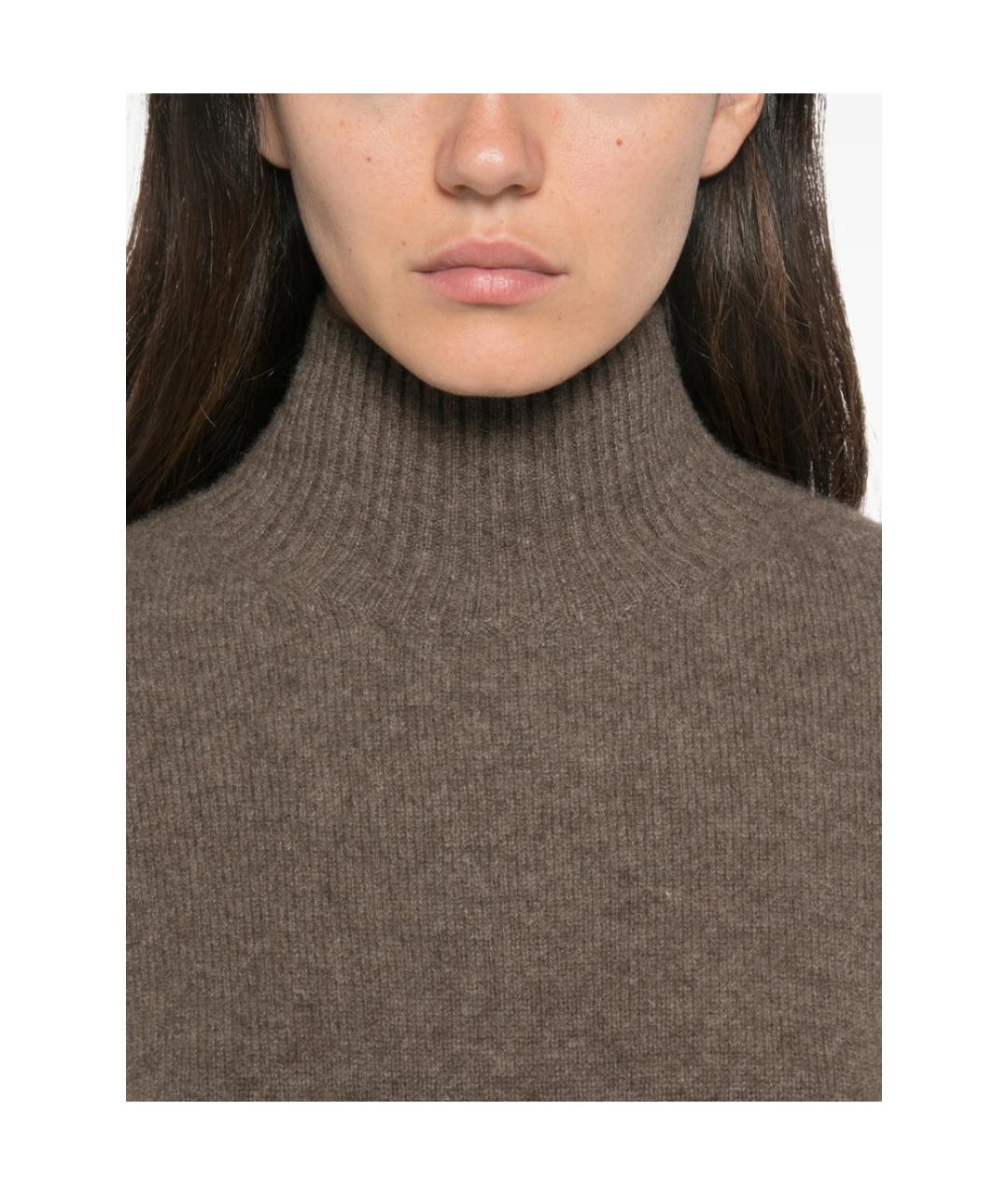 'S MAX MARA Коричневый шерстяной джемпер / свитер, фото 4