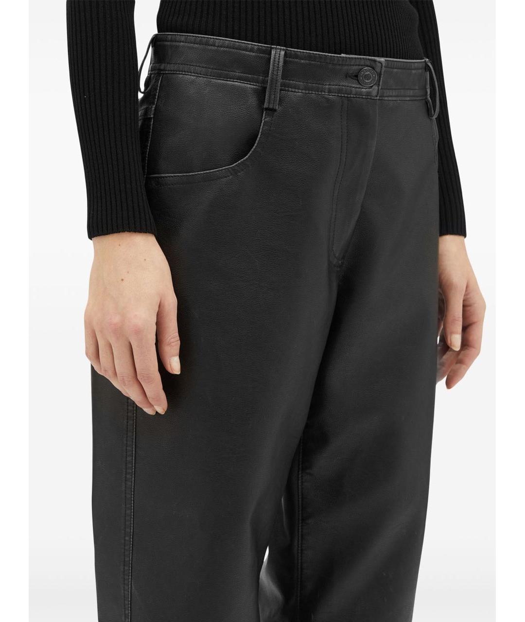MSGM Черные прямые брюки, фото 5