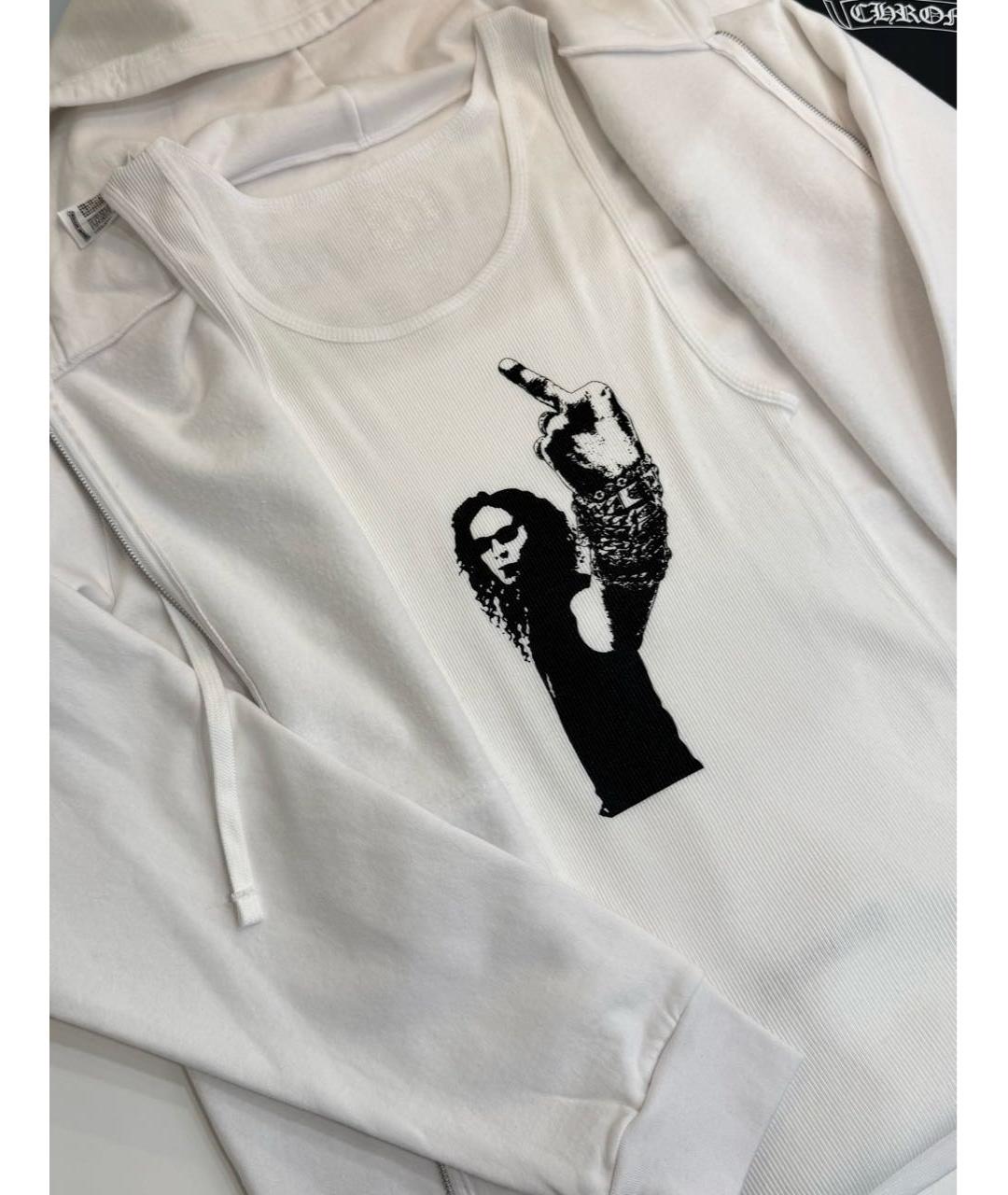 CHROME HEARTS Белая хлопковая майка, фото 7