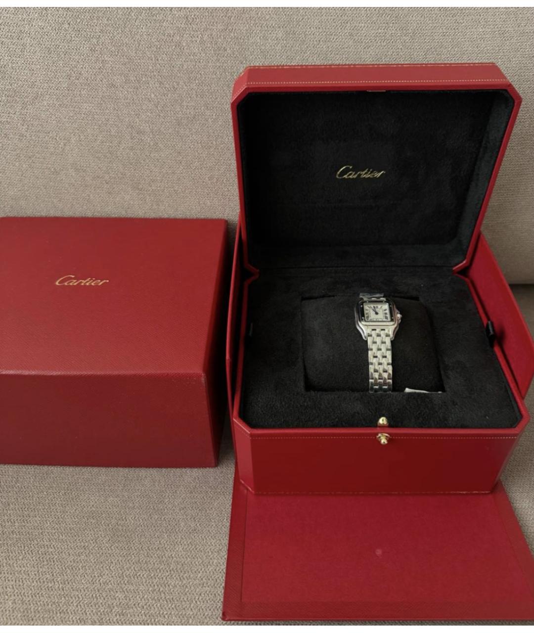 CARTIER Серебряные металлические часы, фото 6
