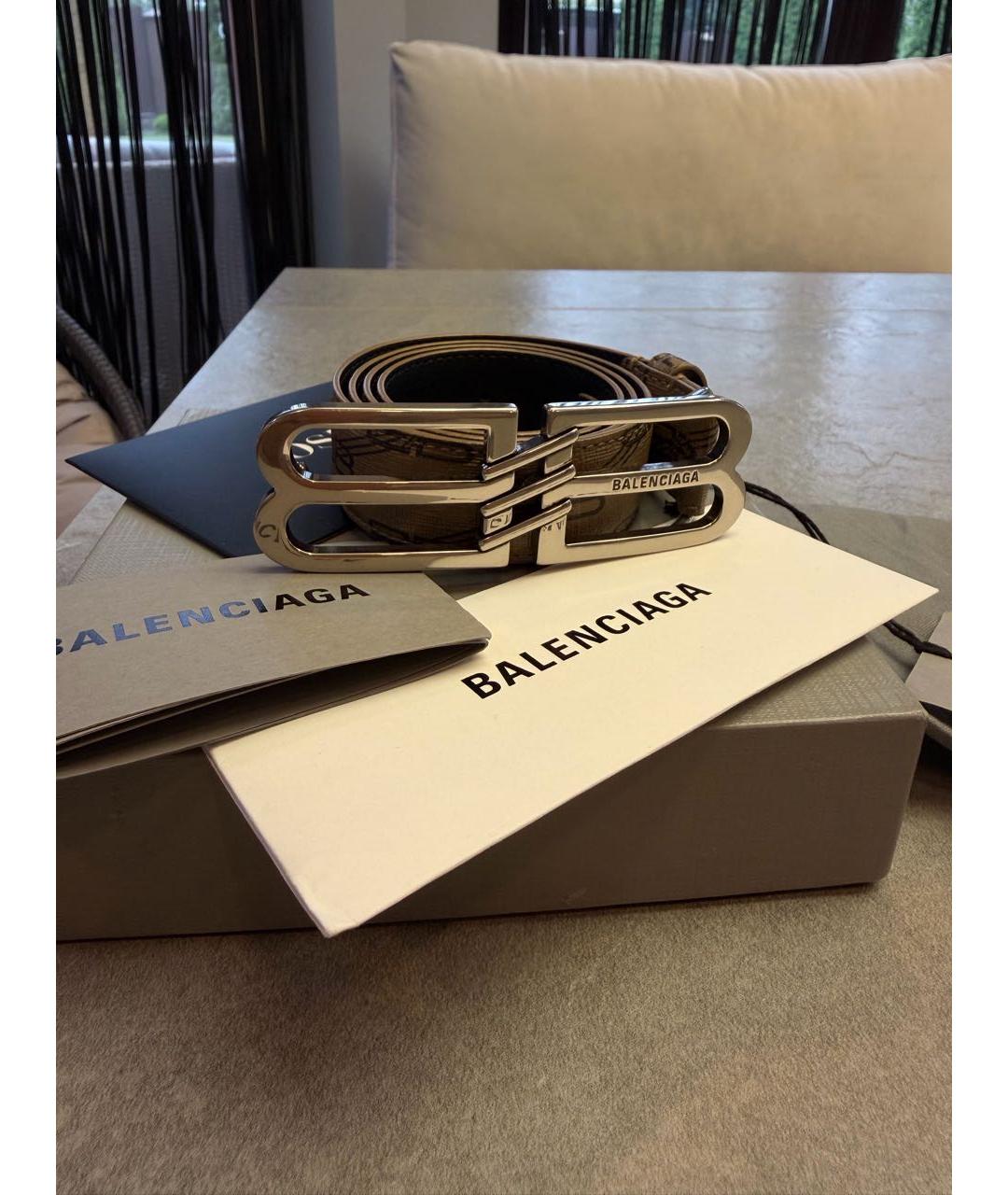 BALENCIAGA Коричневый ремень, фото 4