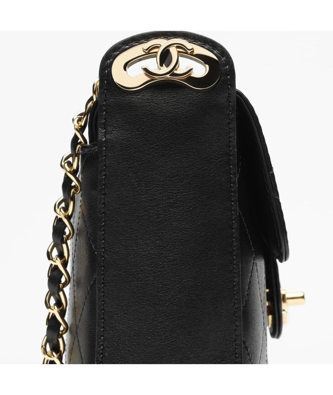 CHANEL Черная кожаная сумка через плечо, фото 4