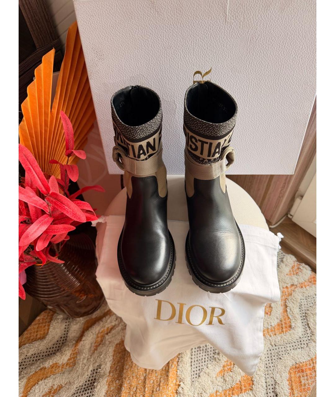 CHRISTIAN DIOR Мульти кожаные ботинки, фото 2