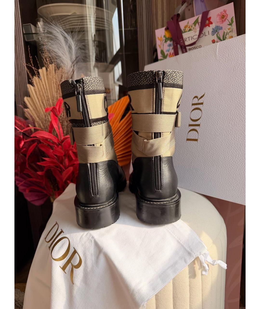 CHRISTIAN DIOR Мульти кожаные ботинки, фото 4