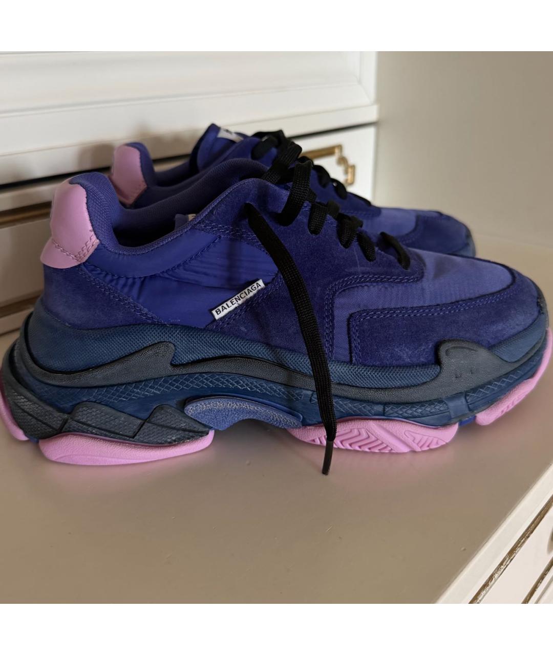 BALENCIAGA Фиолетовые кроссовки, фото 8