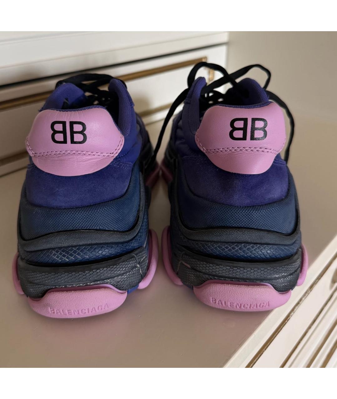 BALENCIAGA Фиолетовые кроссовки, фото 4