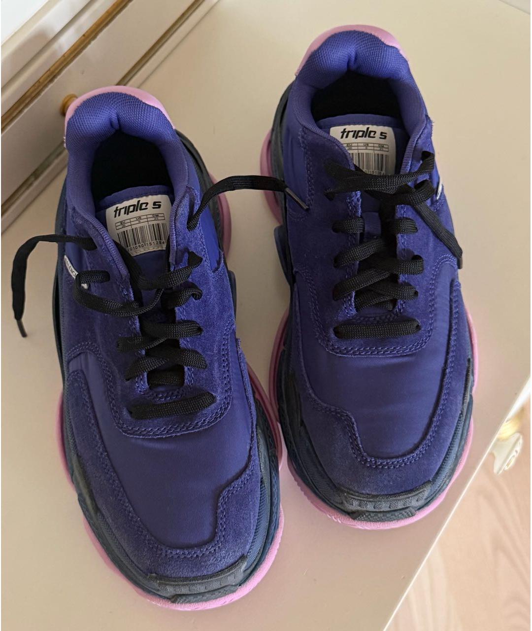BALENCIAGA Фиолетовые кроссовки, фото 2