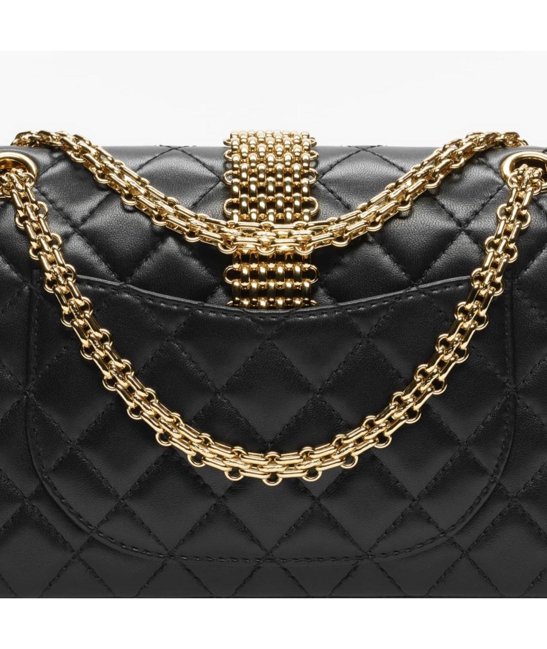 CHANEL Черная кожаная сумка через плечо, фото 4
