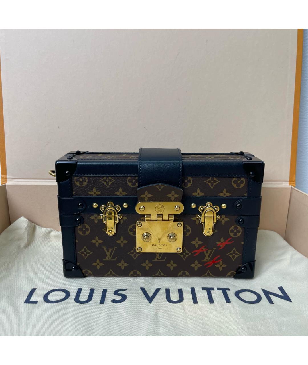 LOUIS VUITTON Коричневая сумка через плечо из канвы, фото 2