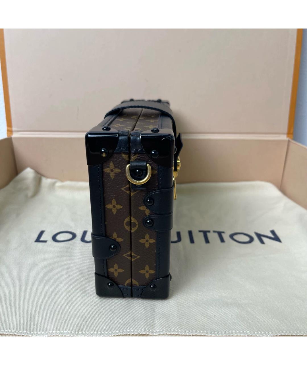 LOUIS VUITTON Коричневая сумка через плечо из канвы, фото 4