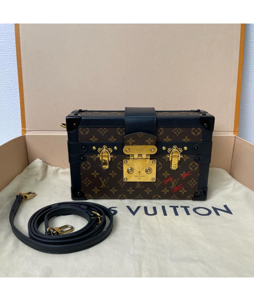 LOUIS VUITTON Коричневая сумка через плечо из канвы, фото 10