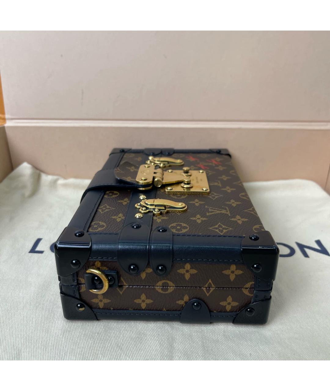 LOUIS VUITTON Коричневая сумка через плечо из канвы, фото 5