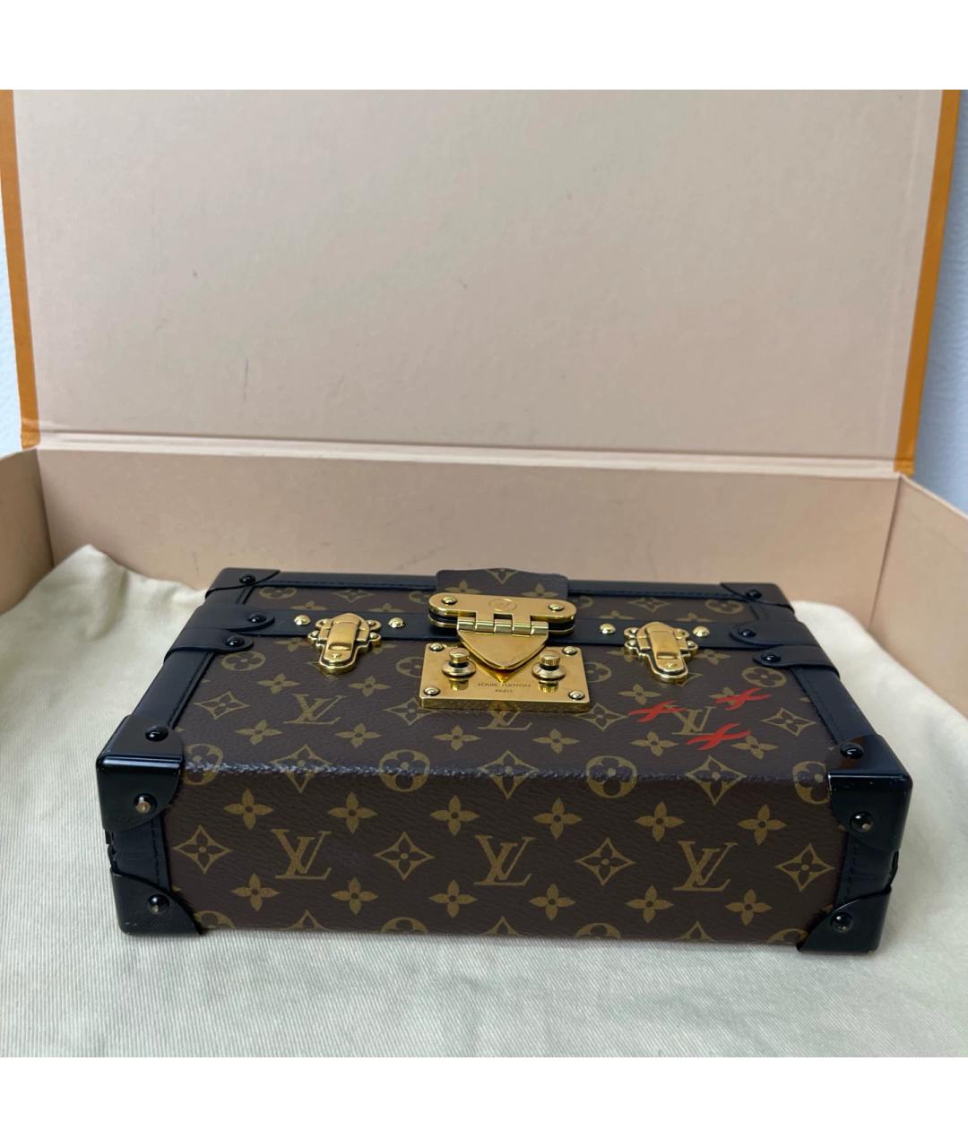 LOUIS VUITTON Коричневая сумка через плечо из канвы, фото 6