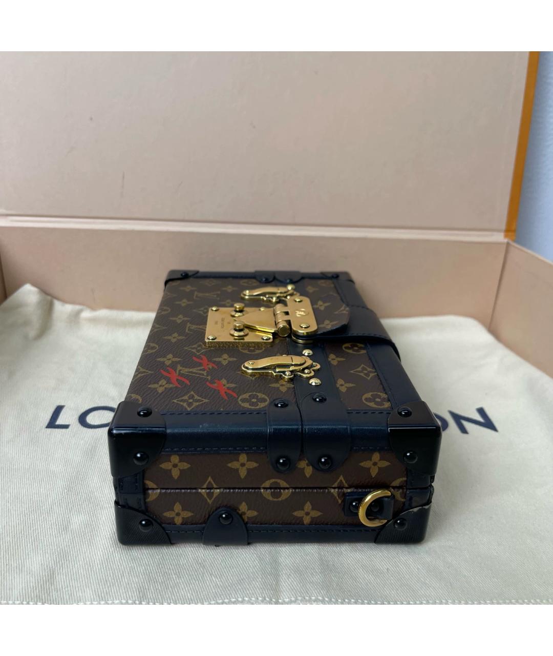 LOUIS VUITTON Коричневая сумка через плечо из канвы, фото 7