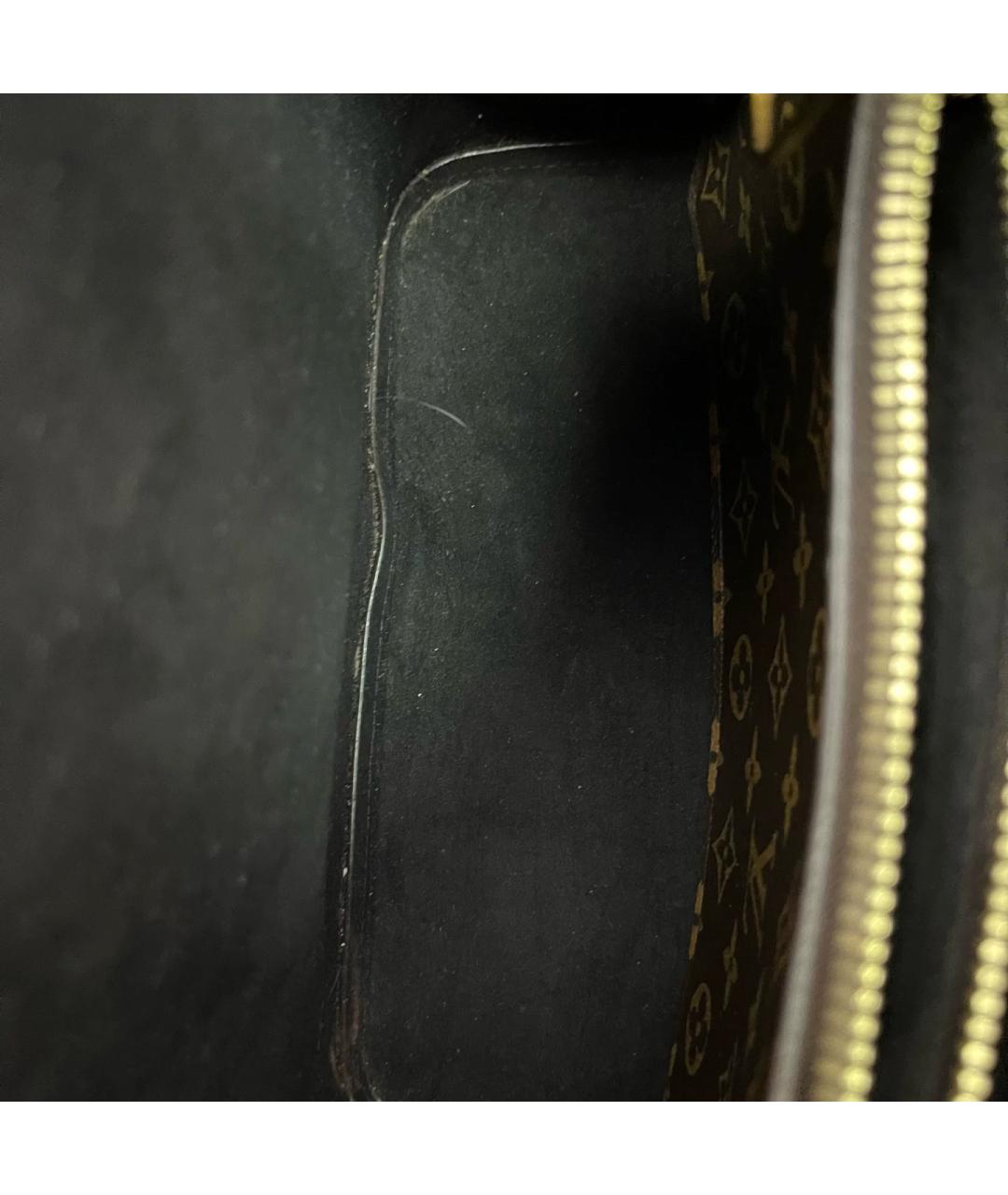 LOUIS VUITTON Черная кожаная сумка через плечо, фото 9